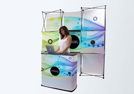 amenagement-stand-multifaces stand-multifaces-modulable+comptoir-accueil-6m2-lyon