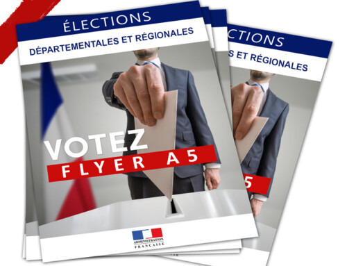 Supports de communication campagne électorale pour élections départementale et élection régionale
