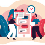 2-personne-selectionnant-date-sur-agenda-digitale